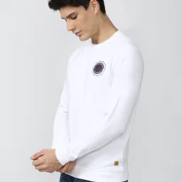 Academy by Van Heusen White Slim Fit Sweatshirt image 3