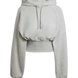 Adidas Grey Cotton Loose Fit Hoodie-image-26