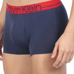 Calvin Klein Casper Blue Regular Fit Logo Printed Trunks image 3