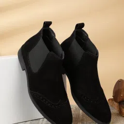 Teakwood Leathers Men's Black Chelsea Boots image 1