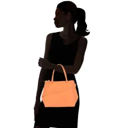 Baggit Orange Solid Medium Tote Handbag image 2