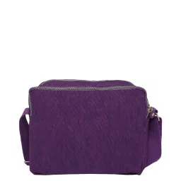 Baomi Purple Solid Medium Cross Body Bag image 3