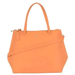 Baggit Orange Solid Medium Tote Handbag image 1