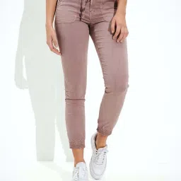 American Eagle Outfitters Purple Mid Rise Joggers image 1