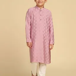 Kisah Kids Pink Checks KurtaSets image 1