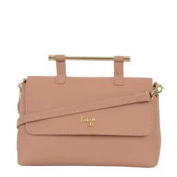 Baggit Pink Solid Medium Satchel Handbag image 1