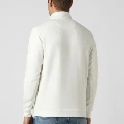 Peter England White Regular Fit Sweatshirt image 2