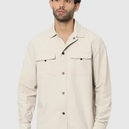 celio celio* Beige Relaxed Fit Shirt image 1