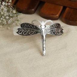 Teejh Amyra Silver Lossy Hair Barrette-picture-9