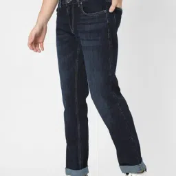 Spykar Dark Blue Lightly Washed Jeans image 3