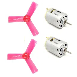 Invento ISC 1943-2C 6-12V Toy Hobby DC Motor 27x33mm with 3 Vanes 5 Inch Fan Propeller image 1