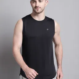 Friskers Black Regular Fit Graphic Sports T-Shirt-picture-12