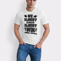 Seekbuylove Men Bio Finish Typography Printed Round Neck Cotton T-shirt image 5