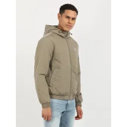 Calvin Klein Jeans Brown Regular Fit Hooded Jacket image 4