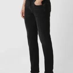 Peter England Black Tapered Fit Jeans-image-80