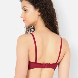 Clovia Maroon Padded Non-Wired Full Figure Cami-Style Maternity Feeding Nursing  Bra image 2