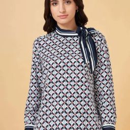 Annabelle by Pantaloons Blue Printed Top-picture-35