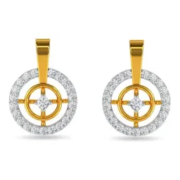 Kisna Diamond & Gold Jewellery 18k (750) Gold Sylvan Diamond Earring-picture-19