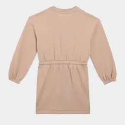 Tommy Hilfiger Beige Cotton Regular Fit Embroidered Dress image 2