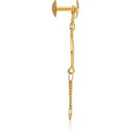 Malabar Gold and Diamonds 22k (916) Yellow Gold Earring for Women image 2