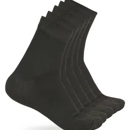 Teakwood Leathers Men Pack Of 5 Pure Cotton Above Ankle Length Socks image 3