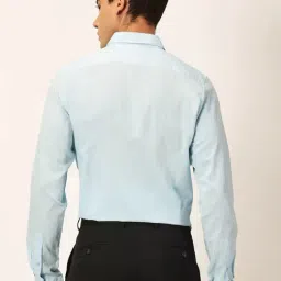 Thomas Scott Sky Blue Slim Fit Cotton Linen Shirt image 2