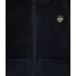 allen solly junior Allen Solly Kids Navy Solid Full Sleeves Hoodie image 3