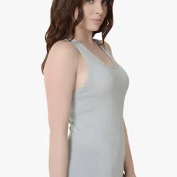 Da Intimo Grey U Neck Tank Top image 3