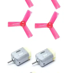 Invento ISC 1943-3A 3-6V Toy Hobby DC Motor 20x15x25mm with 3 Vanes 5 Inch Fan Propeller image 1