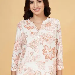 Honey by Pantaloons White Floral Print Top-picture-12