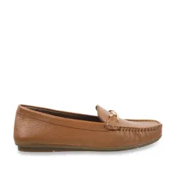 Mochi Women's Tan Casual Loafers-image-45