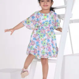 Peppermint Girls Multicolor Floral Dress-picture-10