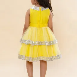 A.T.U.N. Kids Yellow Sequence Avery Dress image 2