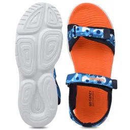 Campus Kids Navy & Orange Floater Sandals image 3