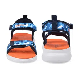 Campus Kids Navy & Orange Floater Sandals image 5