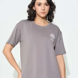 Honey By Pantaloons Grey Loose Fit Printed T-Shirt-picture-28