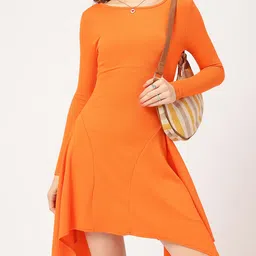 DressBerry Color Pop Asymmetric A-line Dress-picture-26