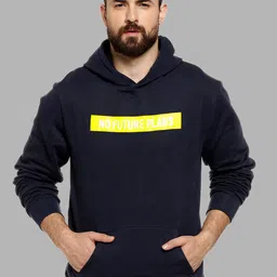 Campus Sutra Men Printed Hooded Sweatshirt image 1