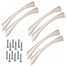 Atom CH-WE212-SS-08-106 203.2 mm (8 Inch) Zinc SS Finish Cabinet Pull Handle (Pack of 6)-picture-13