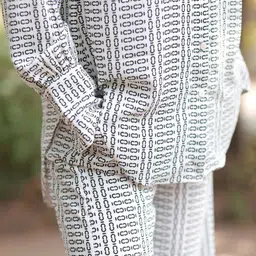 Svamsa Printed Long Sleeves Shirt With Palazzo image 5