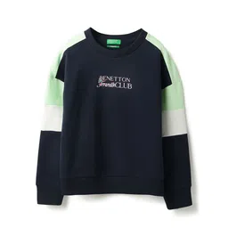 United Colors of Benetton Girls Colourblocked Pure Cotton Pullover Sweatshirt-picture-18