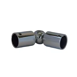 Ebco SS 304 Tube to Tube Connector Brushed Steel Finish and Size 19 mm for Shower Fittings, BSC-319-BS-image-19