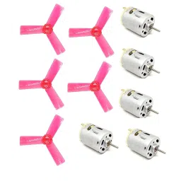 Invento ISC 1943-3A 3-6V Toy Hobby DC Motor 20x15x25mm with 3 Vanes 5 Inch Fan Propeller-picture-37