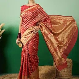 SHADOW & SAINING Woven Design Zari Banarasi Saree-picture-38