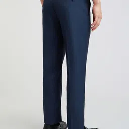 Park Avenue Men Solid Regular Fit Formal Trousers image 4