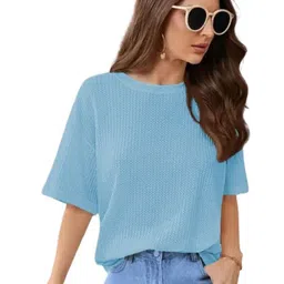 SRISARAS Women Printed V-Neck Pockets T-shirt-picture-20