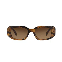 Daniel Klein UV400 Protection Stylish Rectangle Brown Lens Sunglasses image 2