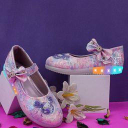 BAESD Girls Printed Ballerinas with Laser Cuts Flats-picture-10