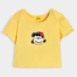 Mi Arcus Pack Of 3 Half Sleeves Girl & Abstract Printed Tees - Multi Colour image 4