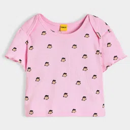 Mi Arcus Pack Of 3 Half Sleeves Girl & Abstract Printed Tees - Multi Colour image 5